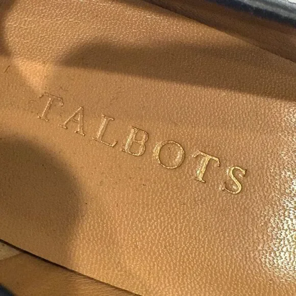 Talbots Natural Round Toe Gold Buckle Flats 9B - Picture 3 of 7